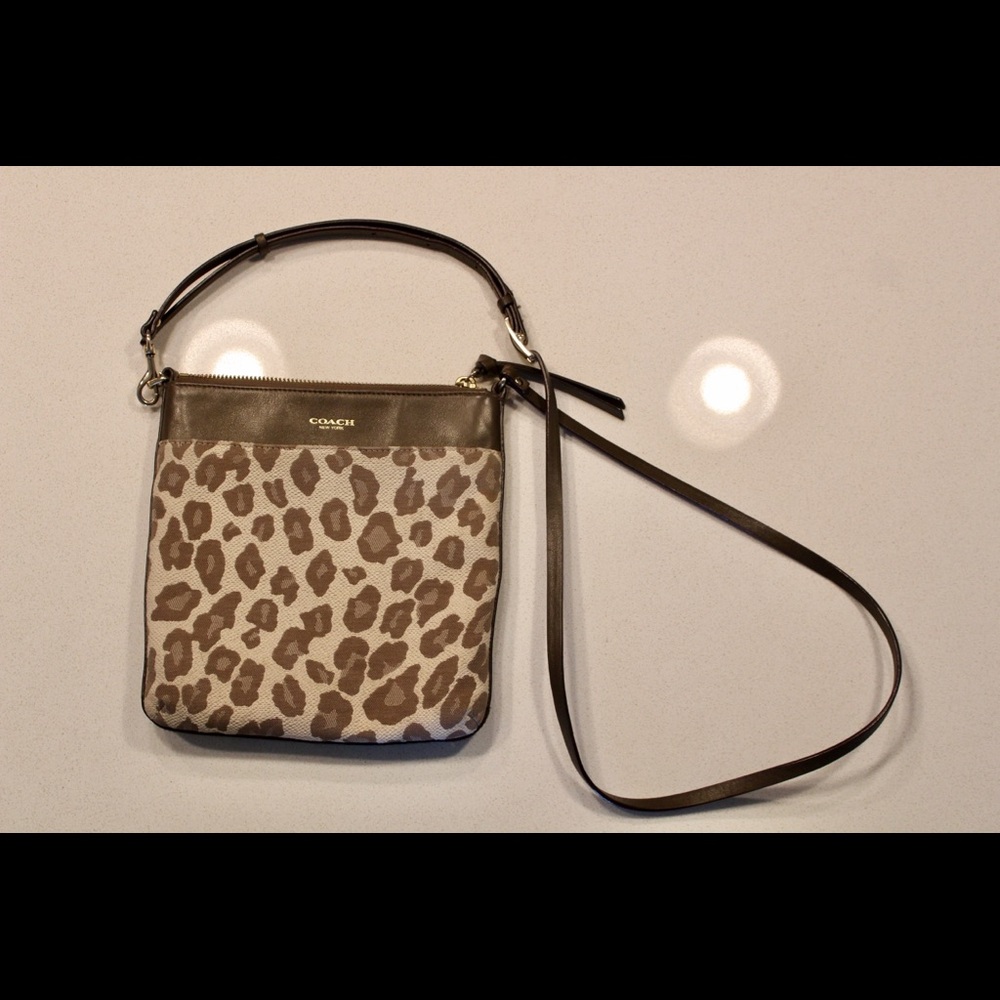 Coach Leopard Print Crossbody Purse